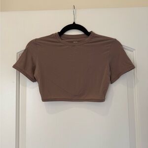 SKIMS Tan Crop Top